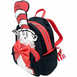 Dr Seuss - Cat in the Hat Faux Fur Cosplay Backpack NEW Loungefly