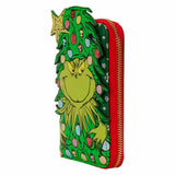 Dr. Seuss - Grinch Holiday Zip Around Wallet NEW Loungefly