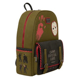 Friday The 13th - Camp Crystal Lake Glow Full-Size Backpack NEW Loungefly
