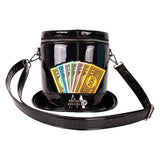 Monopoly 90th - Top Hat Glitter Figural Crossbody Bag NEW Loungefly