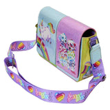 Lisa Frank - Holographic Glitter Color Block Crossbody Bag NEW Loungefly