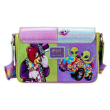Lisa Frank - Holographic Glitter Color Block Crossbody Bag NEW Loungefly