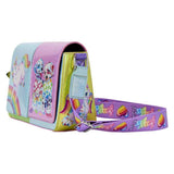 Lisa Frank - Holographic Glitter Color Block Crossbody Bag NEW Loungefly