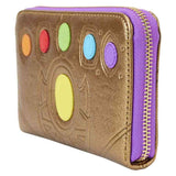 Marvel Comics - Thanos Gauntlet Metallic Zip Around Wallet NEW Loungefly