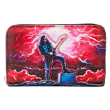 Stranger Things - Eddie Munson Tribute Glow Zip Around Wallet NEW Loungefly