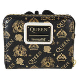 Queen - Logo Crest Zip Around Wallet NEW Loungefly
