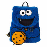 Sesame Street - Cookie Monster Plush Mini Backpack NEW Loungefly
