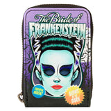 Universal Monsters - Bride of Frankenstein Neon Mask Zip Wallet NEW Loungefly