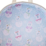 Disney - Minnie Mouse Pastel Snowman Mini Backpack NEW Loungefly