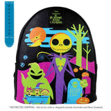 The Nightmare Before Christmas - Blacklight Mini Backpack NEW Loung
