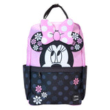 Disney - Minnie Floral Rock the Dots Full-Size Nylon Backpack NEW Loungefly