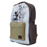 Mickey & Friends - Canvas & Nylon Full-Size Backpack NEW Loungefly