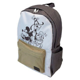Mickey & Friends - Canvas & Nylon Full-Size Backpack NEW Loungefly