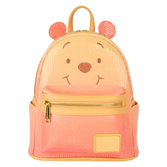 Winnie the Pooh - Pooh Sequin Glitter Mini Backpack NEW Loungefly