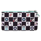 Disney - Mickey & Minnie Date Diner AOP Nylon Wristlet NEW Loungefly