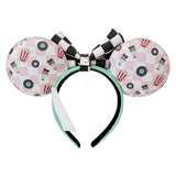 Disney - Mickey & Minnie Date Diner Records Headband NEW Loungefly