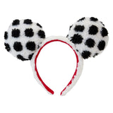 Disney - Minnie Rocks The Dots Sherpa Headband NEW Loungefly
