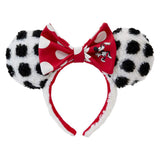Disney - Minnie Rocks The Dots Sherpa Headband NEW Loungefly