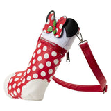 Disney - Minnie Christmas Stocking Crossbody NEW Loungefly
