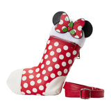Disney - Minnie Christmas Stocking Crossbody NEW Loungefly