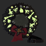 The Nightmare Before Christmas - Wreath String Lights Glow Crossbody NEW Loungef