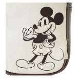 Mickey & Friends - Faux Leather & Canvas Water Bottle Crossbody NEW Loungefly
