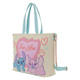 Lilo & Stitch - Stitch & Angel "True Love" Tote Bag NEW Loungefly