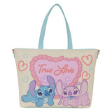 Lilo & Stitch - Stitch & Angel "True Love" Tote Bag NEW Loungefly