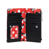 Disney - Minnie Mouse Polka Dots Red Bi-Fold Flap Purse