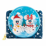 Disney - Mickey Mouse Snowman Snow Globe Purse NEW Loungefly
