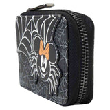 Disney - Minnie Mouse Spider Glow Accordion Wallet NEW Loungefly