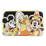 Disney - Mickey & Friends Candy Corn Zip Around Wallet NEW Loungefly
