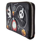 The Nightmare Before Christmas - Tree String Lights Glow Zip Around Wallet NEW L