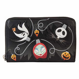 The Nightmare Before Christmas - Tree String Lights Glow Zip Around Wallet NEW L