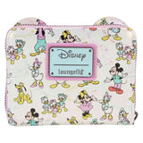 Disney: D100 - Classic All-Over Print Iridescent Zip Around Wallet NEW Loungefly