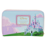 Sleeping Beauty - Castle Three Good Fairies Stained Glass Zip Around Wallet NEW