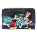 Disney - Mickey & Minnie Date Drive-In Zip Wallet NEW Loungefly