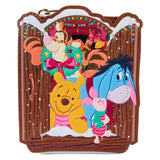 Winnie the Pooh - Pooh & Friends Holiday Scene Zip Wallet NEW Loungefly