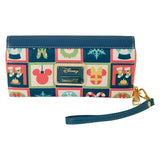 Disney - Mickey & Minnie Holiday Flap Wallet NEW Loungefly