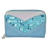 Frozen - Elsa Glitter Sequin Zip Around Wallet NEW Loungefly