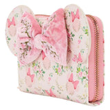 Disney - Minnie Mouse Floral Zip Around Wallet NEW Loungefly