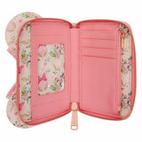 Disney - Minnie Mouse Floral Zip Around Wallet NEW Loungefly