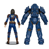 Fallout 4 - T- 60 Vault Tec & Sole Survivor 7" Action Figure 2-Pack