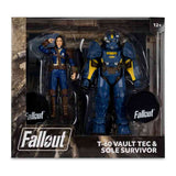 Fallout 4 - T- 60 Vault Tec & Sole Survivor 7" Action Figure 2-Pack