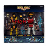 Mortal Kombat - Scorpion Vs Raiden Klassics Figures NEW McFarlane Toys