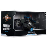 The Flash (2023) - Batcycle w/Batman Vehicle [Gold Label] NEW McFarlane Toys