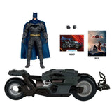 The Flash (2023) - Batcycle w/Batman Vehicle [Gold Label] NEW McFarlane Toys