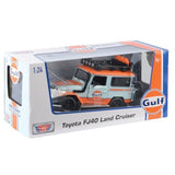 Gulf Collection - Off Road - Toyota Fj40 With Gulf Livery 1:24 Scale Diecast Vehicle