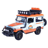 Gulf Collection - Off Road - Toyota Fj40 With Gulf Livery 1:24 Scale Diecast Vehicle