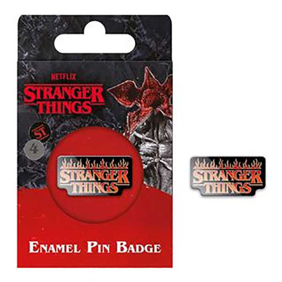 Stranger Things 4 - Fire Logo Enamel Pin Badge